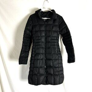 The North Face Long Puffer Down Coat Hooded XS Black (Flaw)